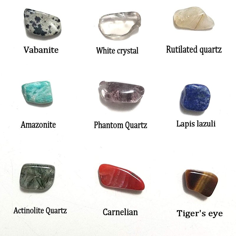 JM 1.1 lb Mixed Nature Stones & Crystal Tumbled Chips Gemstone Crushed Pieces Irregular Shaped Jewelry Making Home Crafts Projects Flower Pot Fish Tank Decoration Gift - Image 3